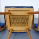 Mid-Century German Boomerang Armchairs in Cherrywood, Set of 6