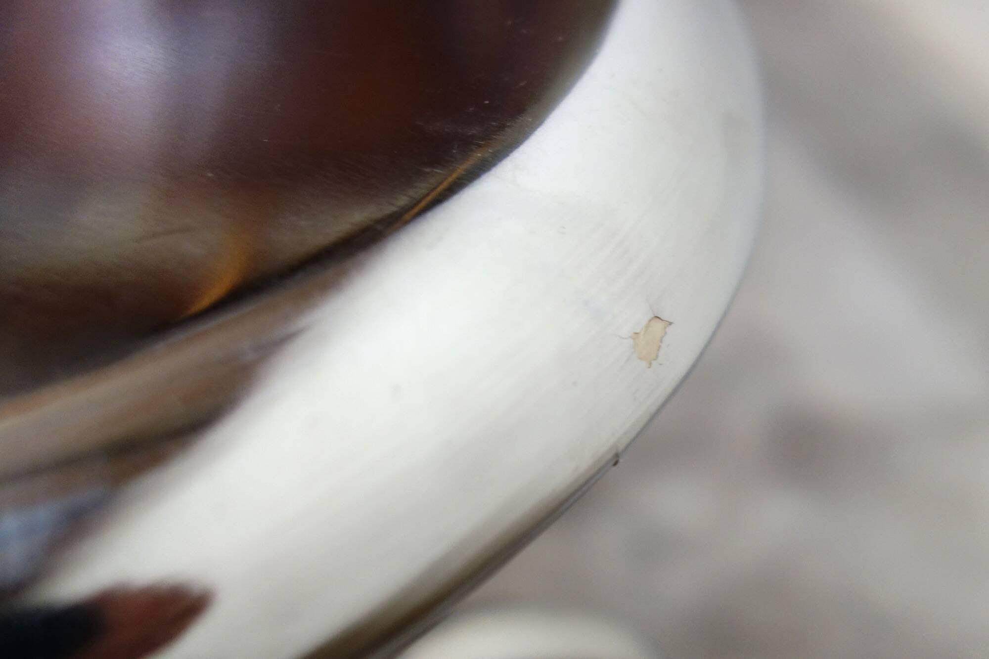 Old chrome metal swivel medical stool