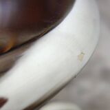 Old chrome metal swivel medical stool