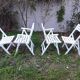 Sièges de jardin vintage en bois