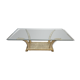Table basse fausse défense d’éléphant, 1970s