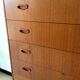 Scandinavian vintage teak stamped dresser 60s