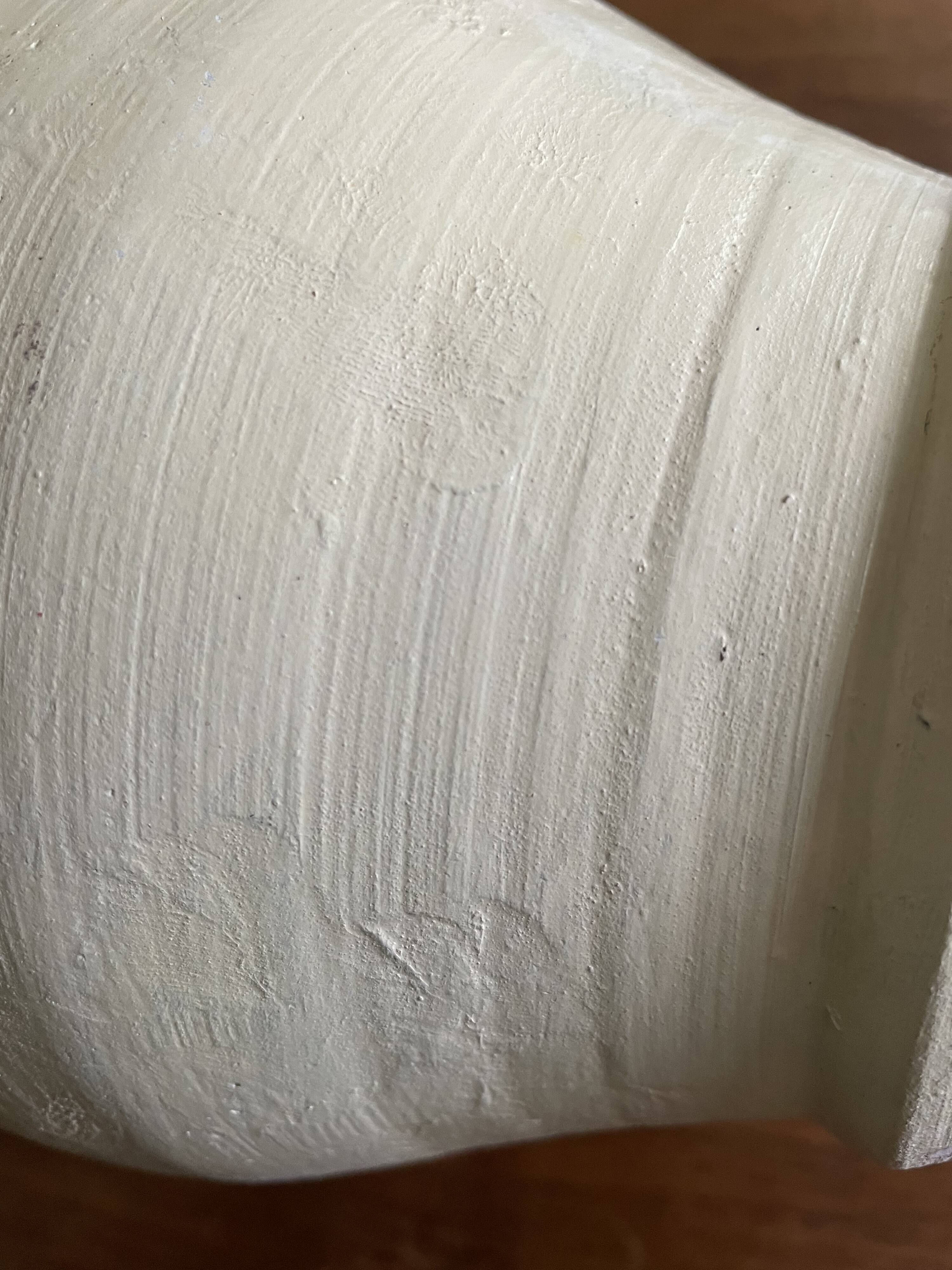 Terracotta amphora vase