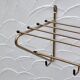 Gold metal coat rack