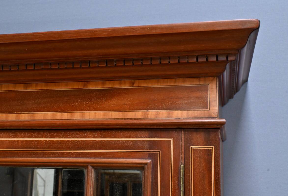 Edwardian Style Mahogany Bookcase, England – Early 20th Century
