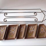 Vallauris ceramic aperitif service - 5 bowls