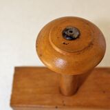 Wooden coat rack 5 hooks early twentieth