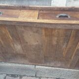 Farm table coffee table with drawers