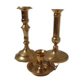 Bougeoirs en laiton
