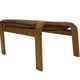 Vintage IKEA Poang Tan Leather Cantilever  Footstool Ottoman Design