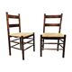 2 x Art Deco rush chair / Amsterdamse school / Jac Levee / mid century