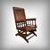 Mahogany rocking chair, England – early 20th century