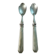 White metal Art Deco salad cutlery