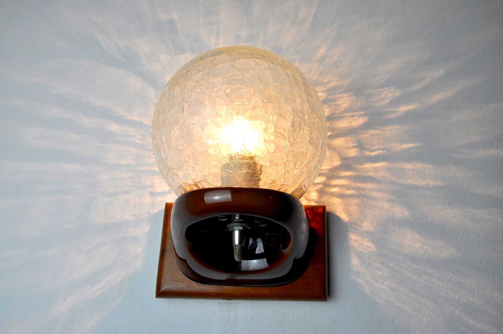 Wall lamp Space age, Murano glass, Italy, 1980