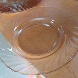 Set of 16 vintage Arcoroc amber plates