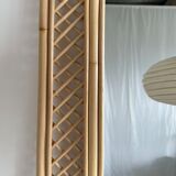 Rattan foot mirror with braces H:2m