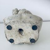 Stone and plaster bust