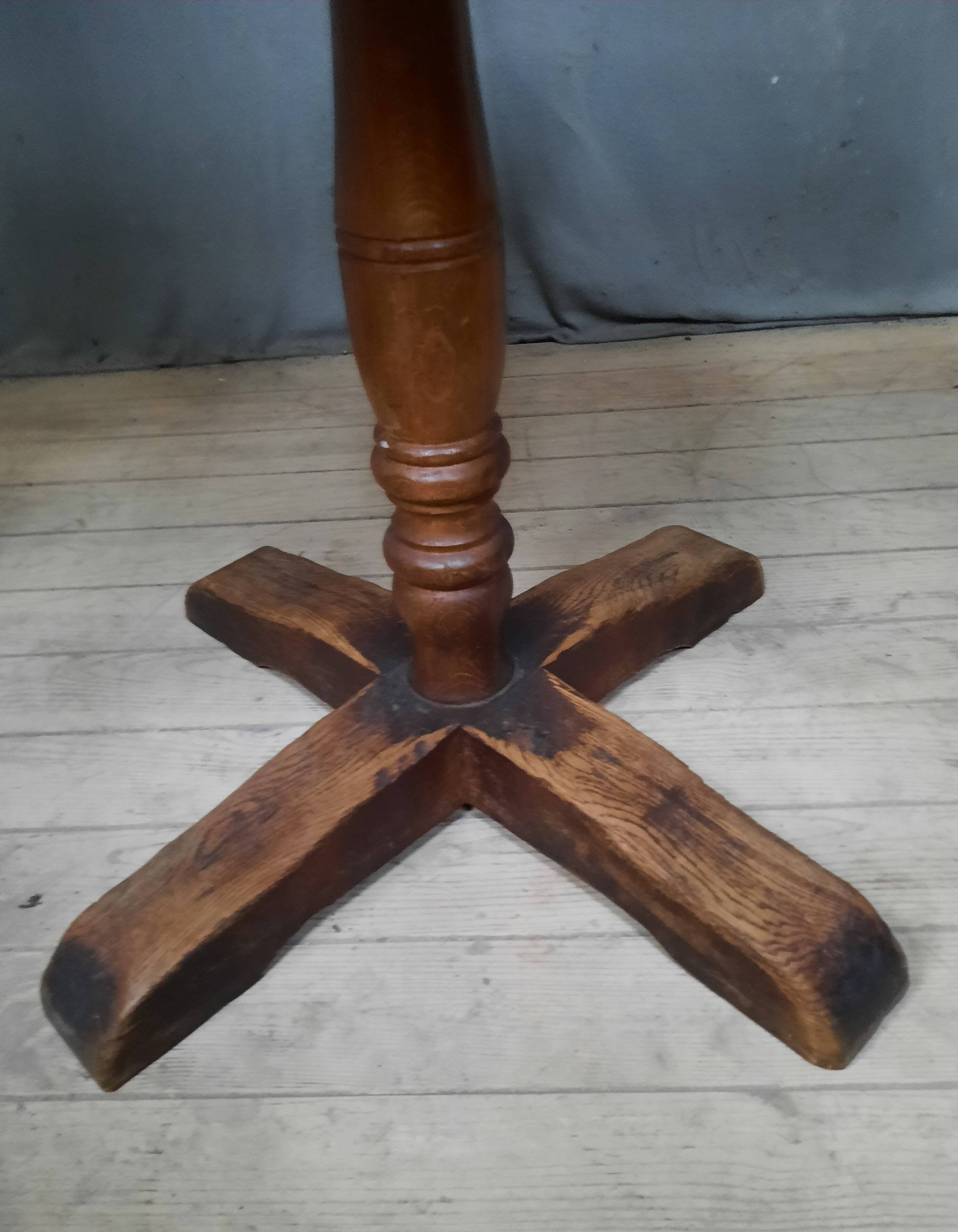Square solid wood bistro table