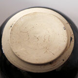 Signed ceramic covered pot