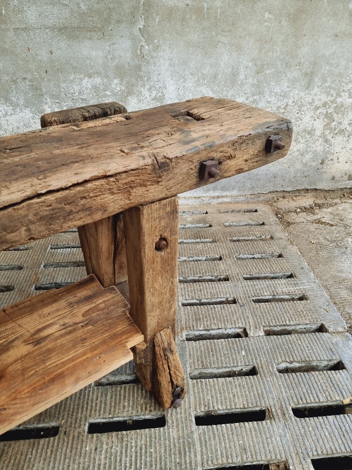 Workbench oak side table 19th century