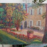 Peinture sur toile bastide