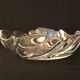 Clear crystal bowl burke wave empty pocket vintage art deco