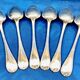 6 silver-plated metal tablespoons Christofle model Crossed Ribbons