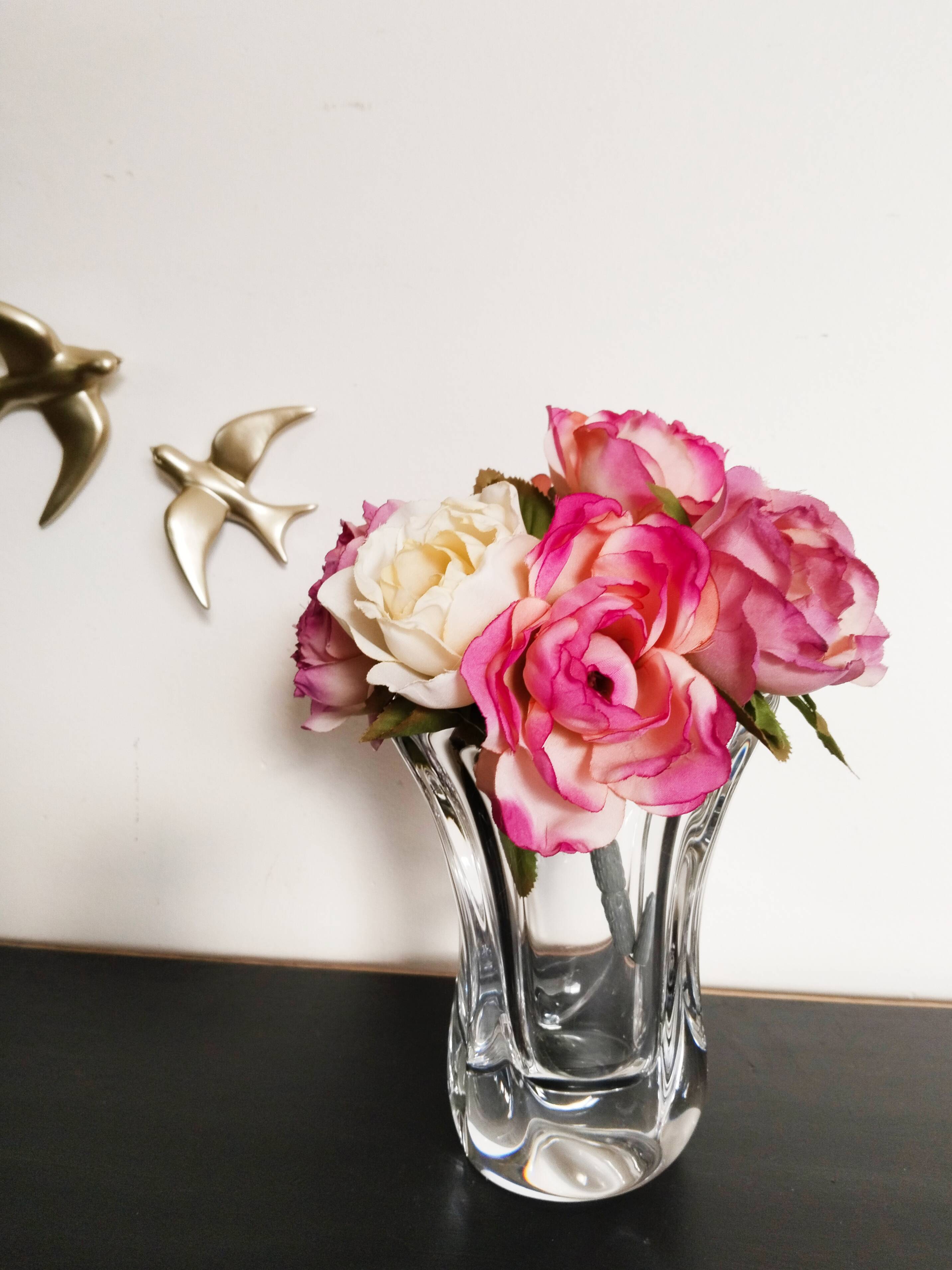 Daum crystal vase, signed, 2.2 kg