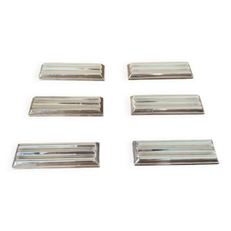 6 silver-plated knife rests Christofle