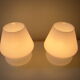 Lampes blanches vintages SCE