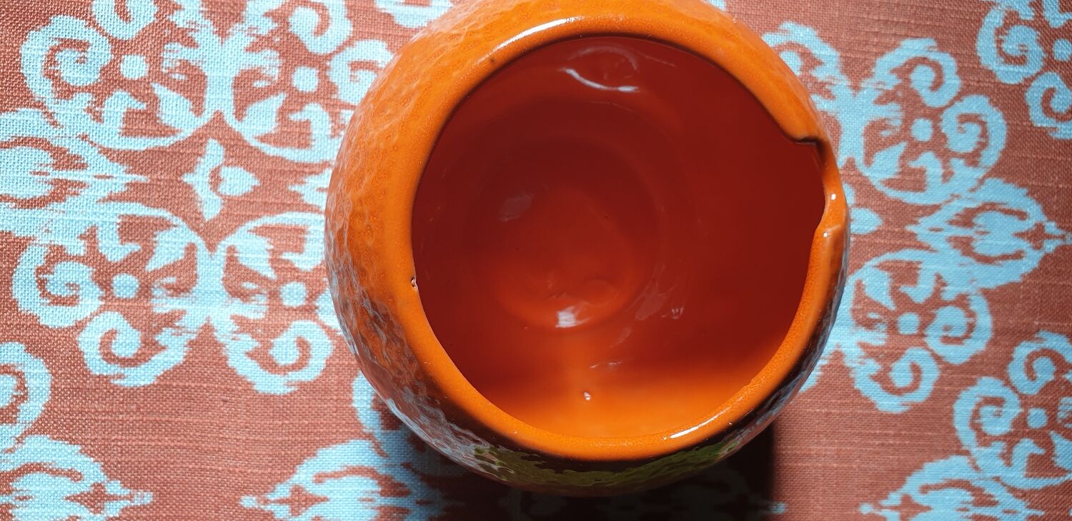 Pot à confiture orange