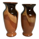 Paire de vases céramique émaillée