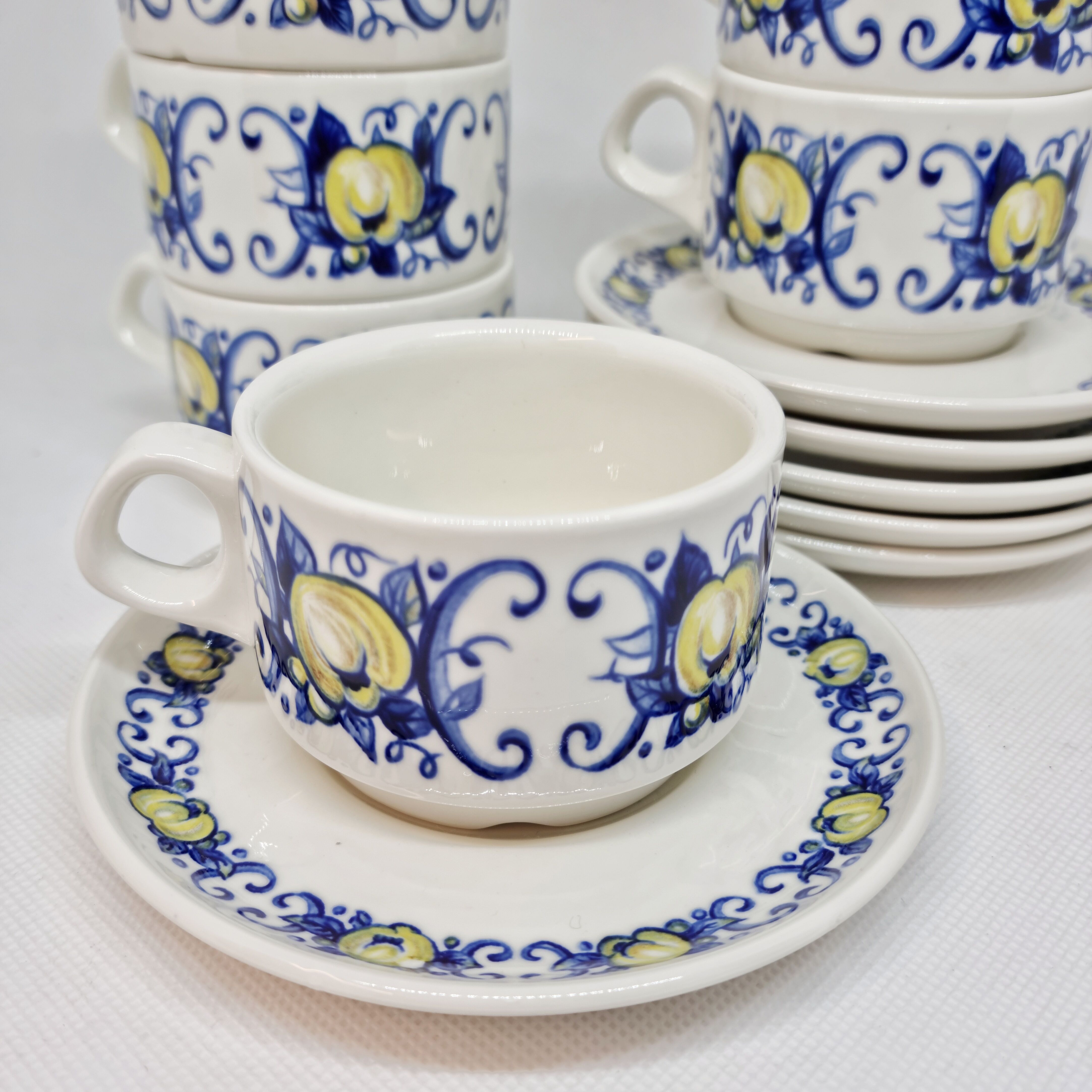 Lot 6 coffee cups Villeroy and Boch Cadiz