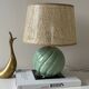 Vintage green ceramic lamp