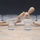 Set of 4 Italian glasses with solid stem