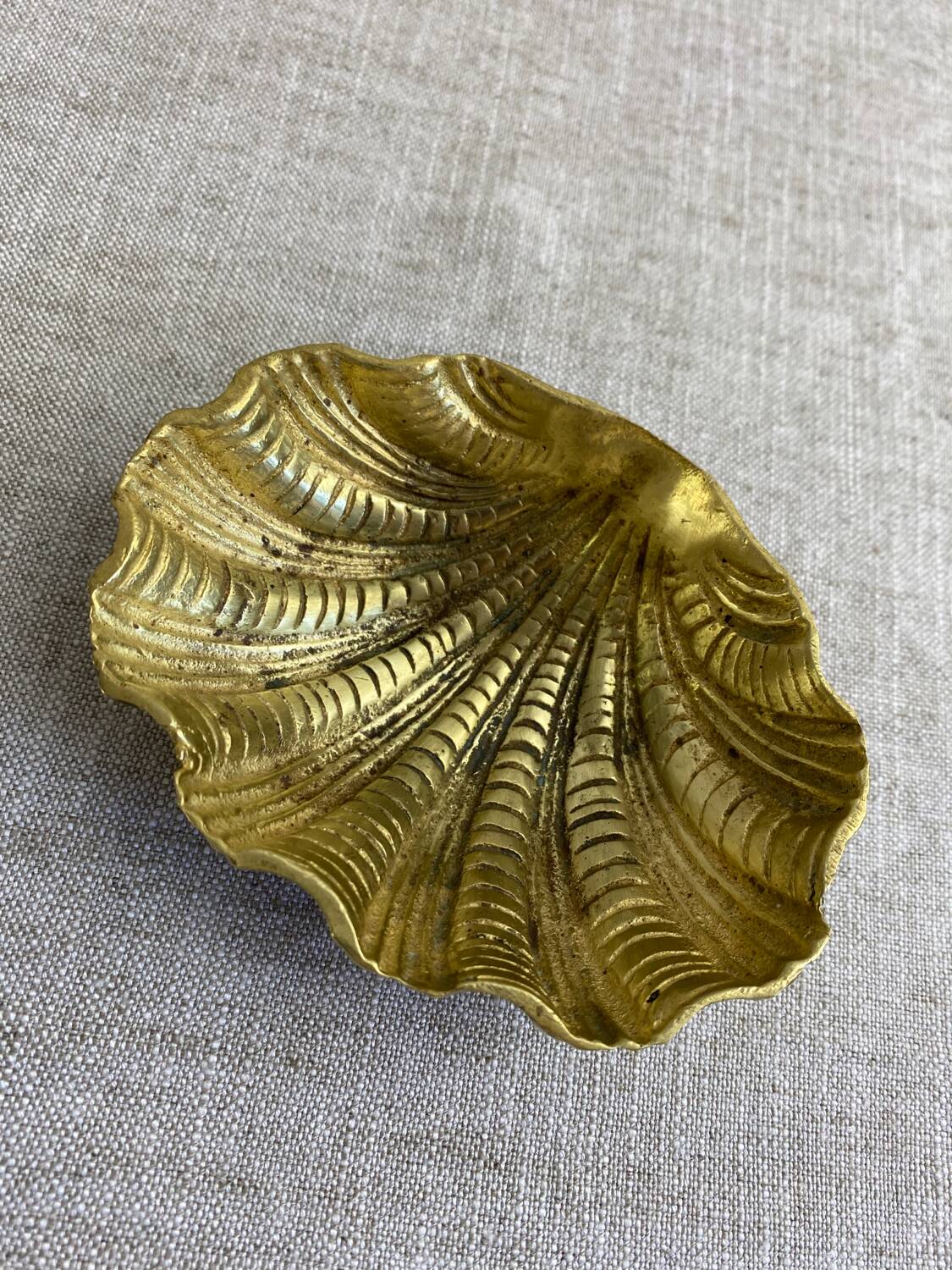 Bronze holy water stoup shell