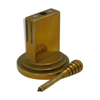 Paperweight - Brass Pyrogen - Art Deco