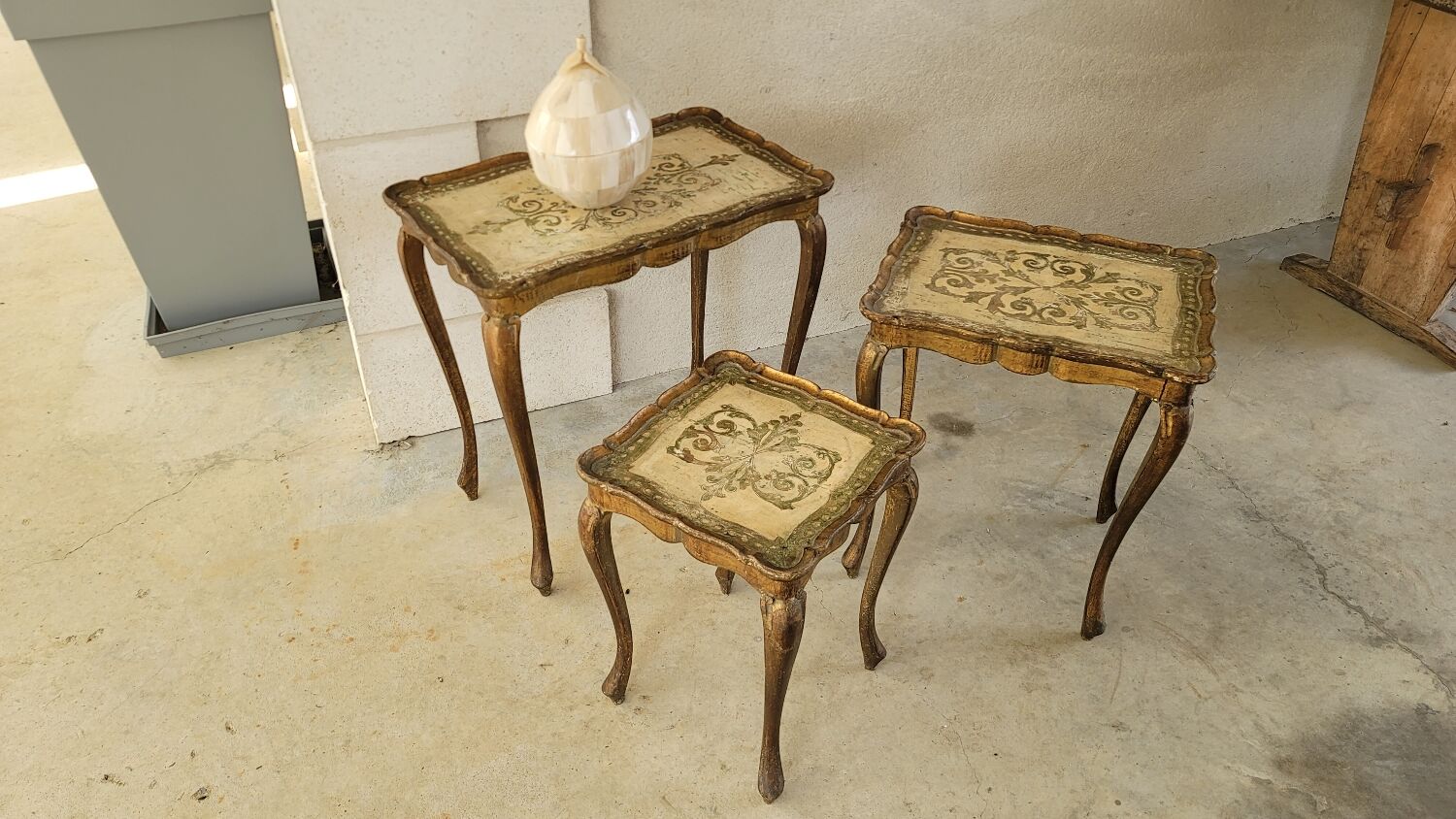 Vintage Venetian nesting table