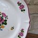 Round dish decorated with a bouquet of flowers Saint Amand Vieux Strasbourg