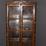 19th century walnut display case