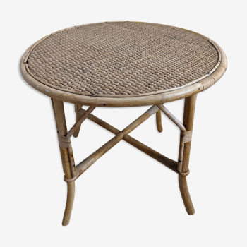 Vintage rattan table 50 years 60 for children