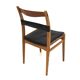 Set de 4 chaises scandinave en cuir "Remus", Yngve Ekström, Swedese, Suède, 1960