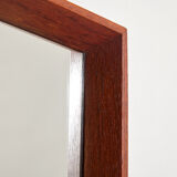 Teak framed mirror