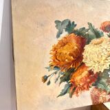 Tableau huile sur toile nature morte 100x50cm