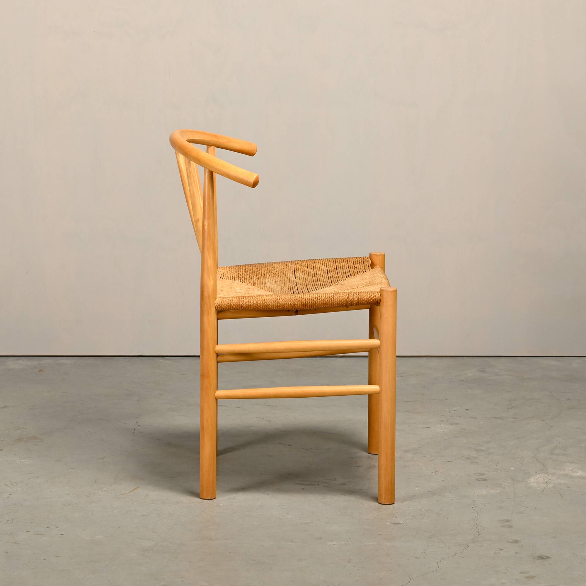 Erik Ole Jørgensen J151 Dining Chairs in beech and papercord for FDB Møbler