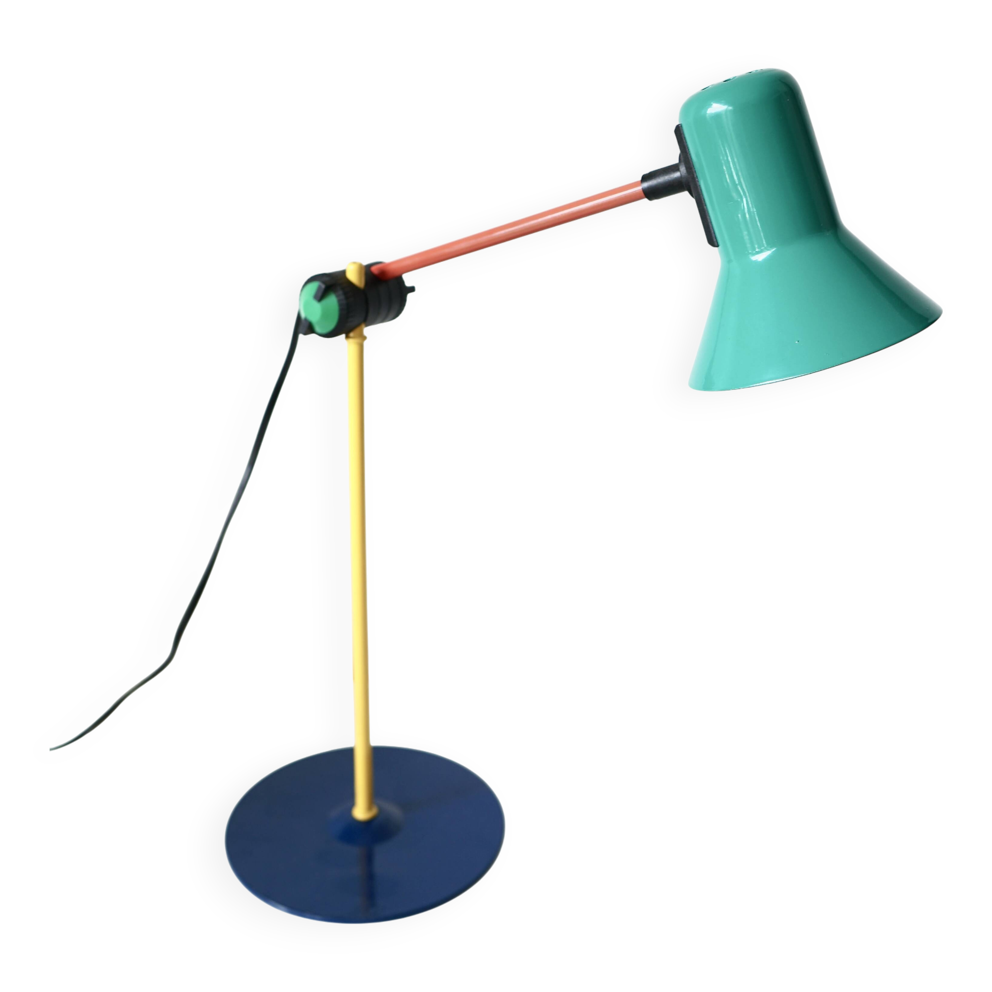 Veneta Lumi Memphis Milano Colorblock style table lamp - 80s