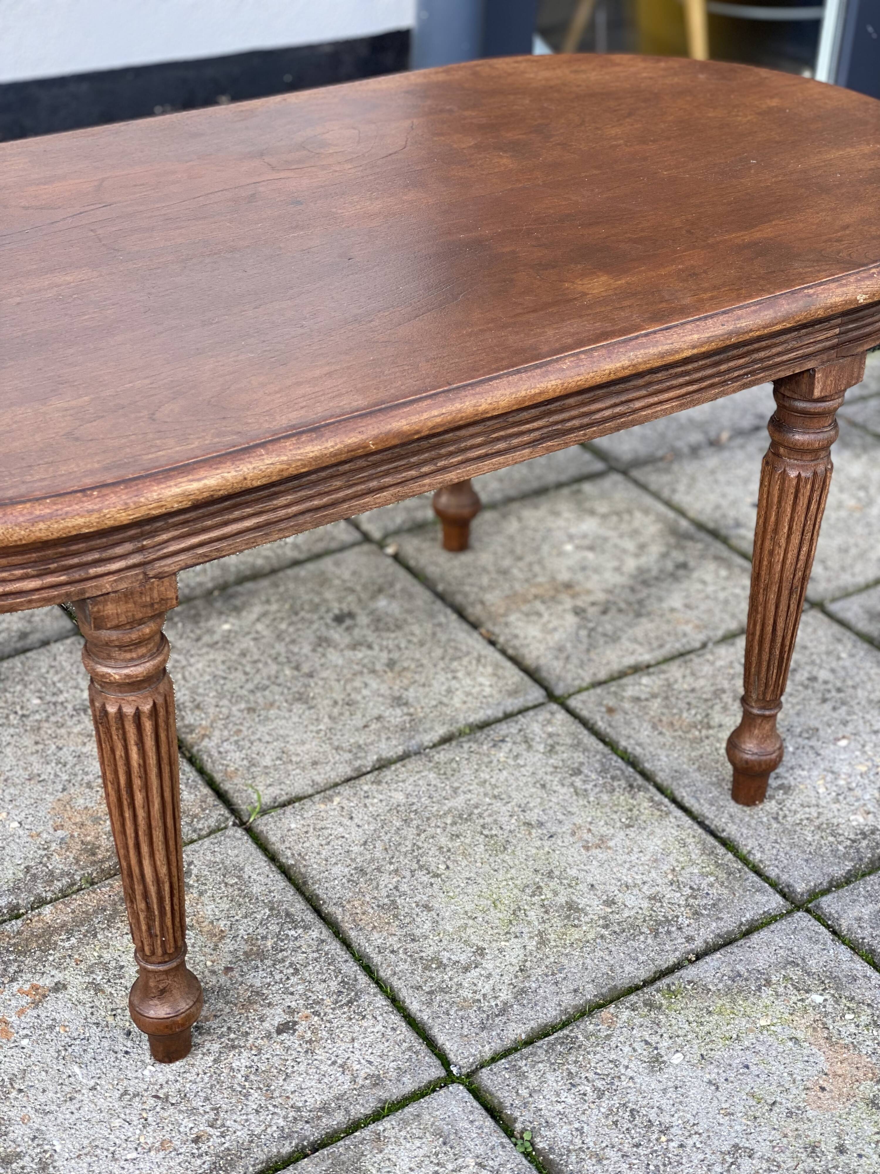 Vintage Oval Oak Coffee Table