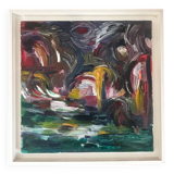 Peinture acrylique encadrée