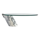 K1000 Carrara marble coffee table by Ronald Schmitt for Team Form AG