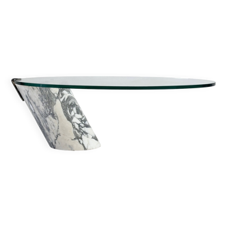 Table basse en marbre de Carrare K1000 par Ronald Schmitt pour Team Form AG